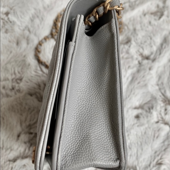 Chanel gray caviar boy wallet on chain woc - Picture 2 of 8